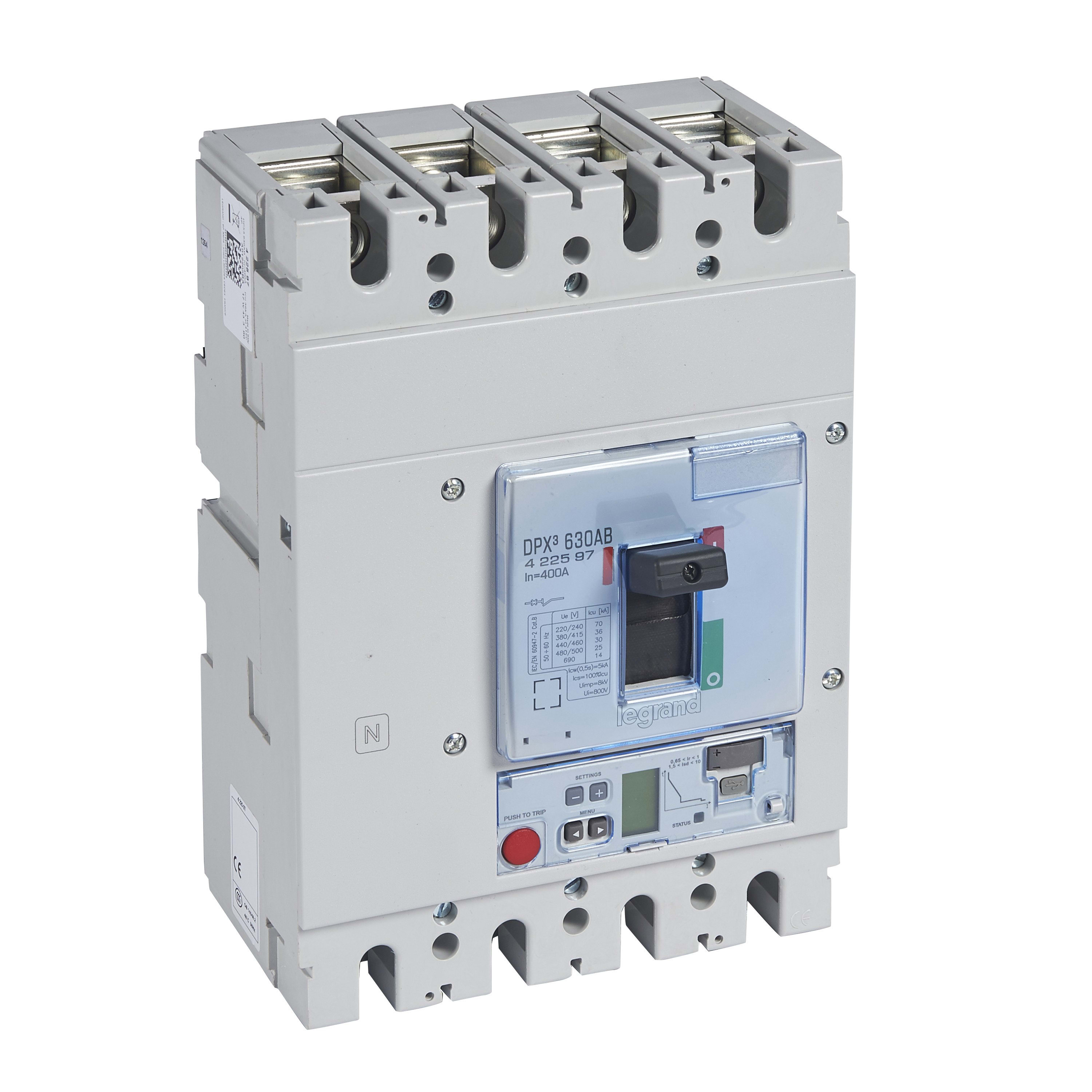 Legrand - Disjoncteur de branchement version Enedis DPX3400AB 400A 4P avec mesure intégrée