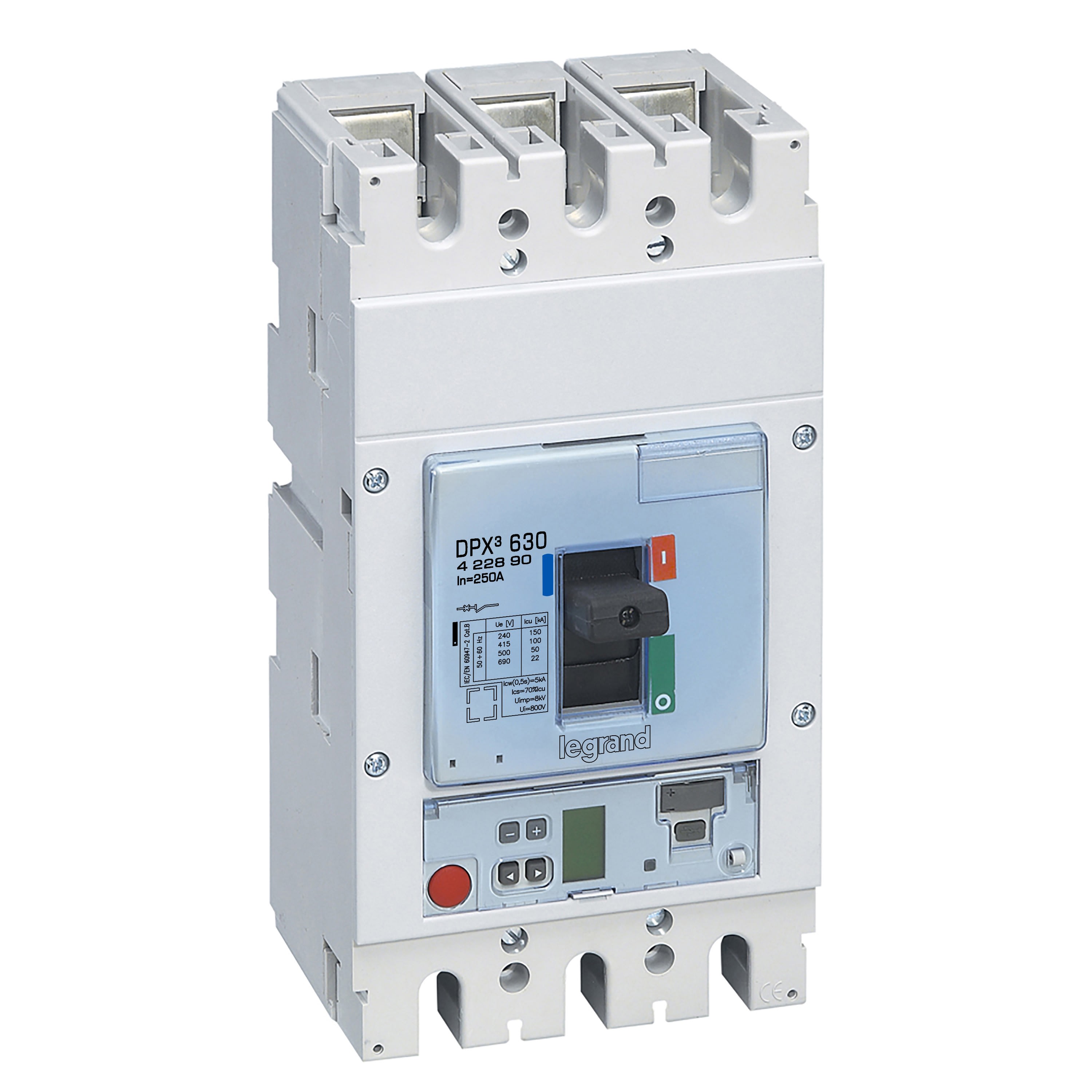 Legrand - DPX3630 disjoncteur electronique S10 avec mesure 3P 250A 100kA