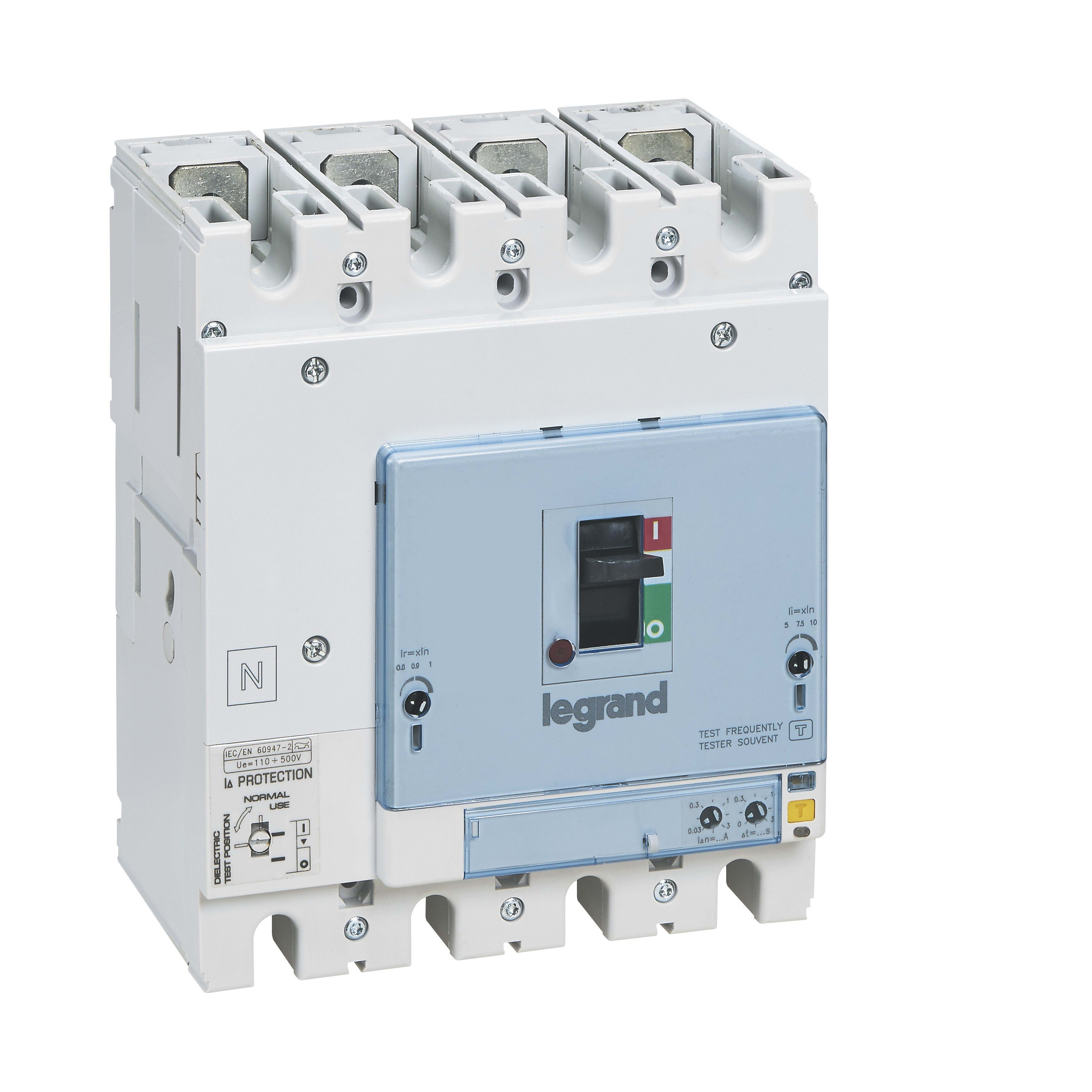 Legrand - Disjoncteur DPX3250HP électronique S1 avec différentiel 36kA 4P 100A