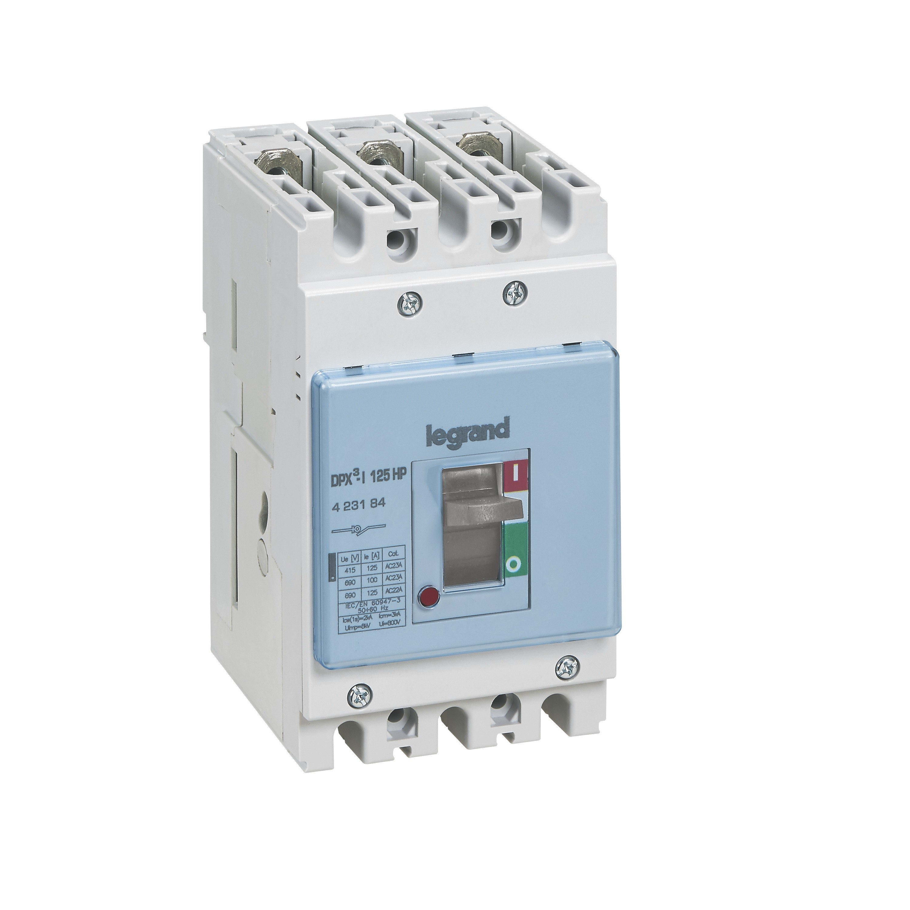 Legrand - Interrupteur à déclenchement libre DPX3-I125HP - 3P - 125A