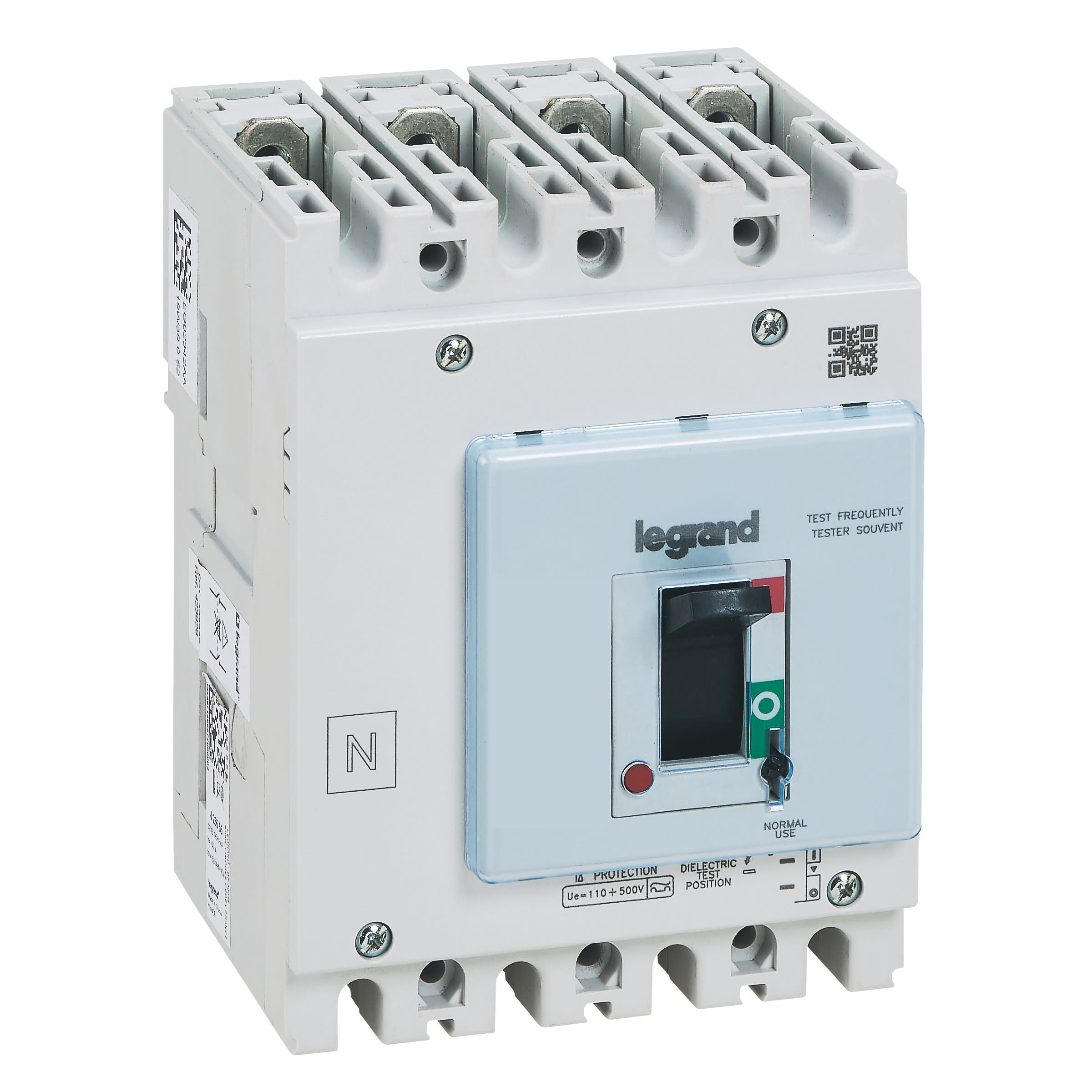 Legrand - Disjoncteur DPX3125HP magnétothermique avec différentiel 36kA 4P 80A