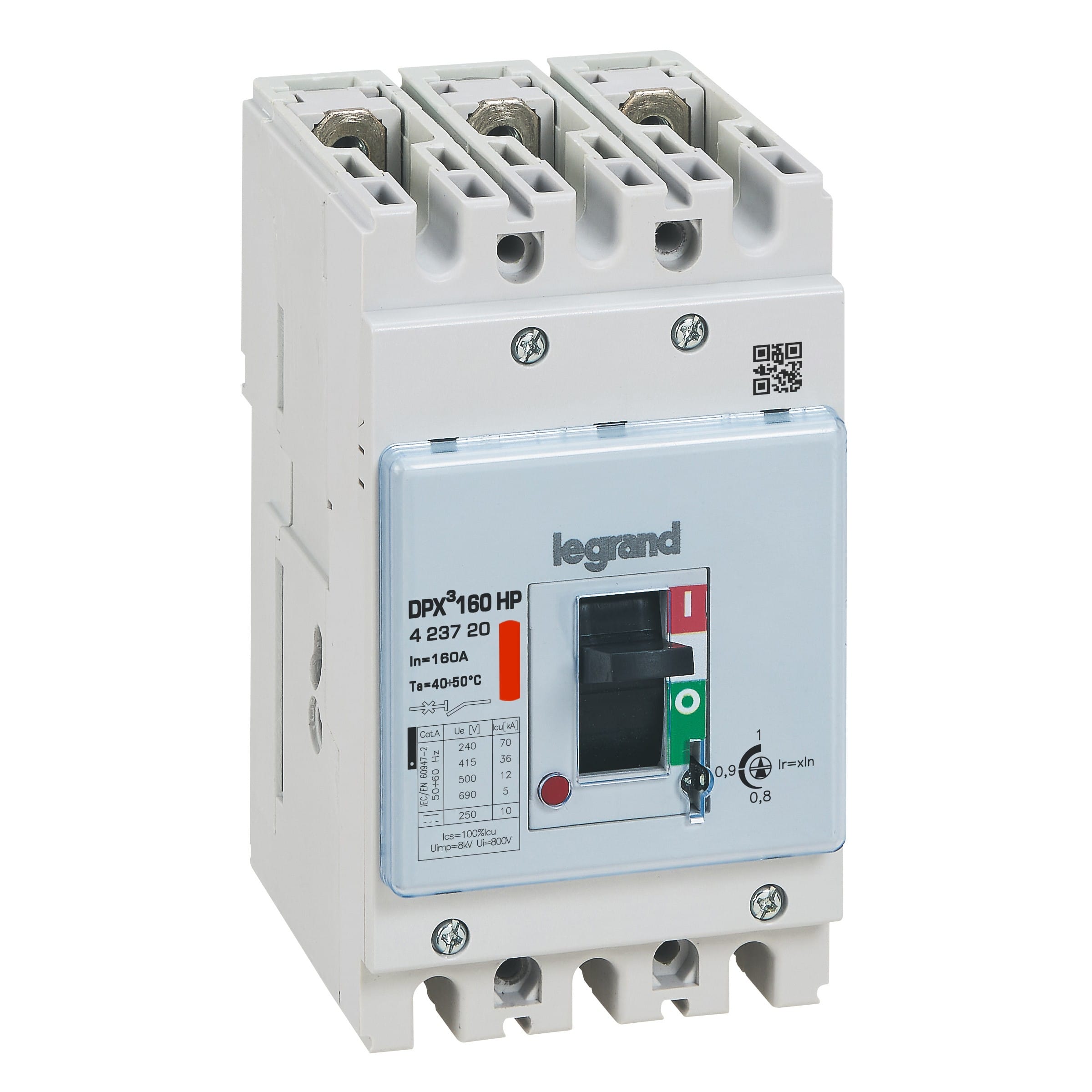 Legrand - DPX3 160HP - Disjoncteur magnéto-thermique 160A 36kA 3P