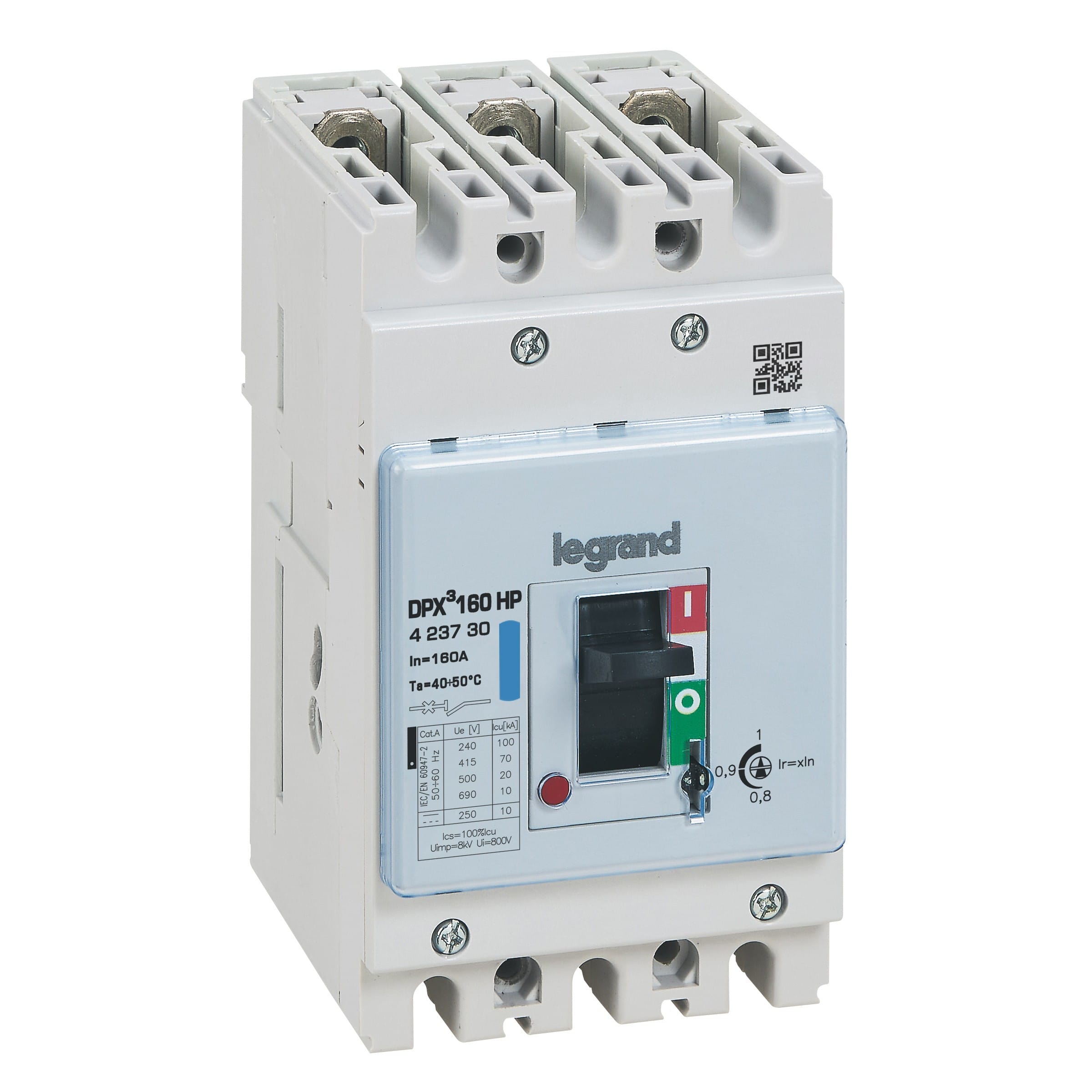 Legrand - DPX3 160HP - Disjoncteur magnéto-thermique 160A - 70kA - 3P