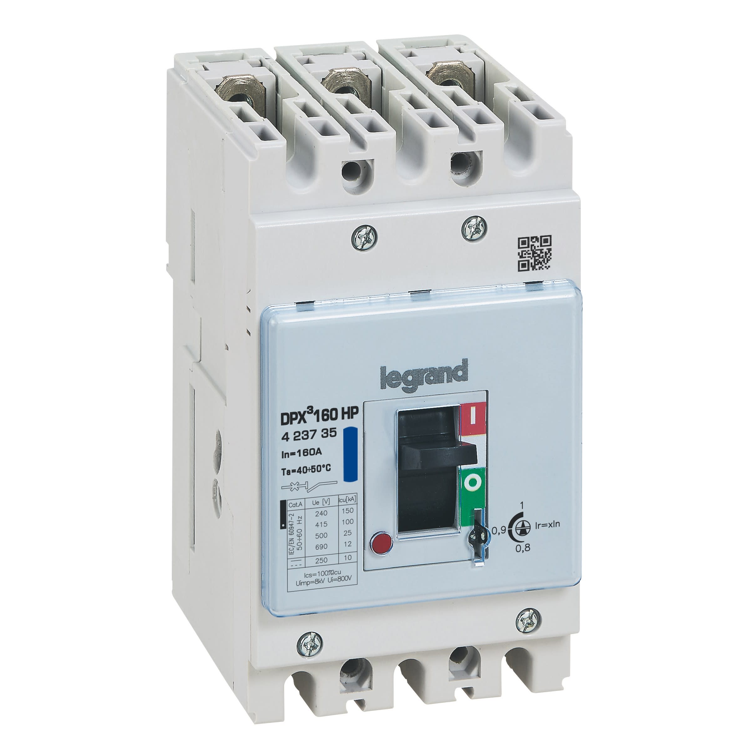 Legrand - DPX3 160HP - Disjoncteur magnéto-thermique 160A - 100kA - 3P