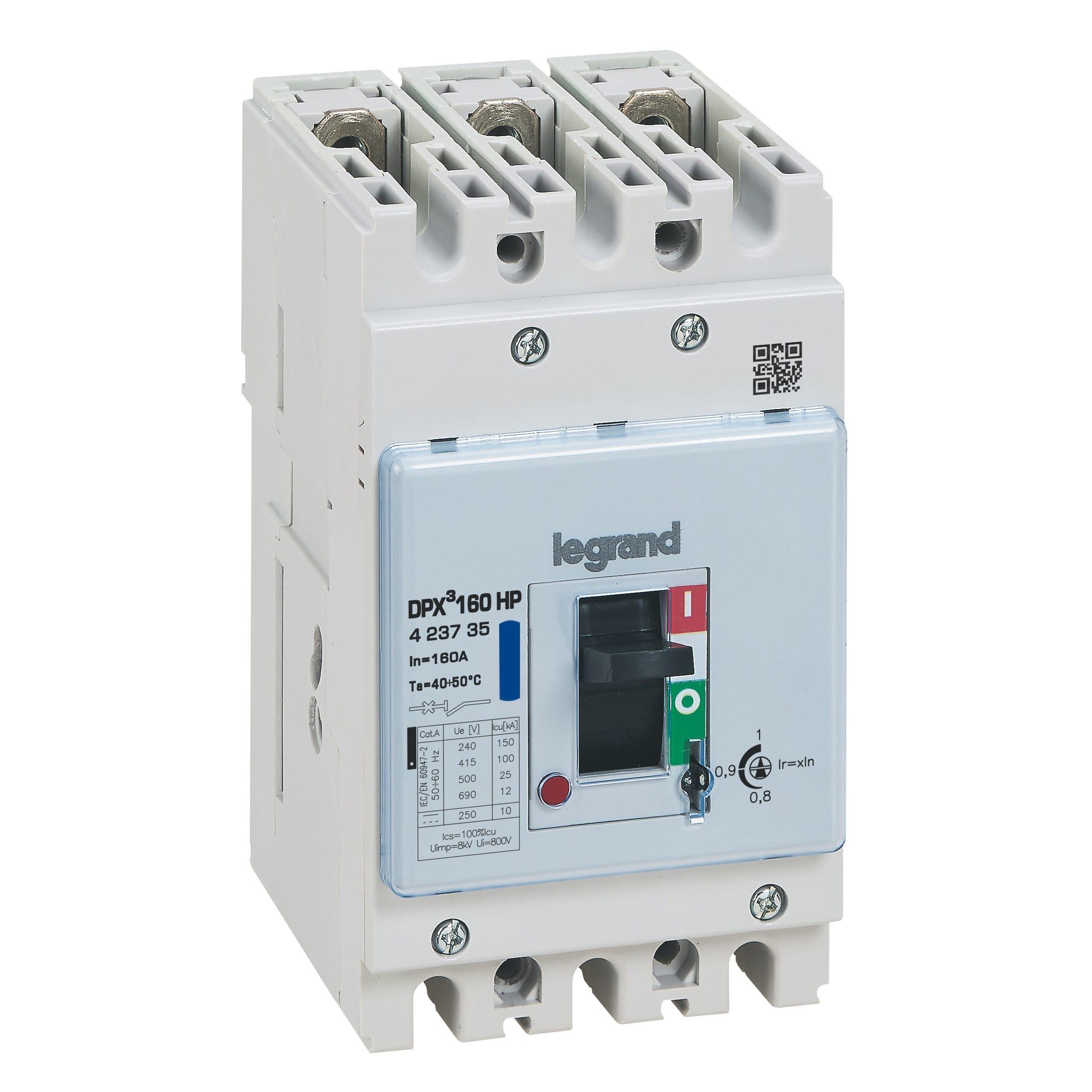Legrand - DPX3 160HP - Disjoncteur magnéto-thermique 160A - 100kA - 3P