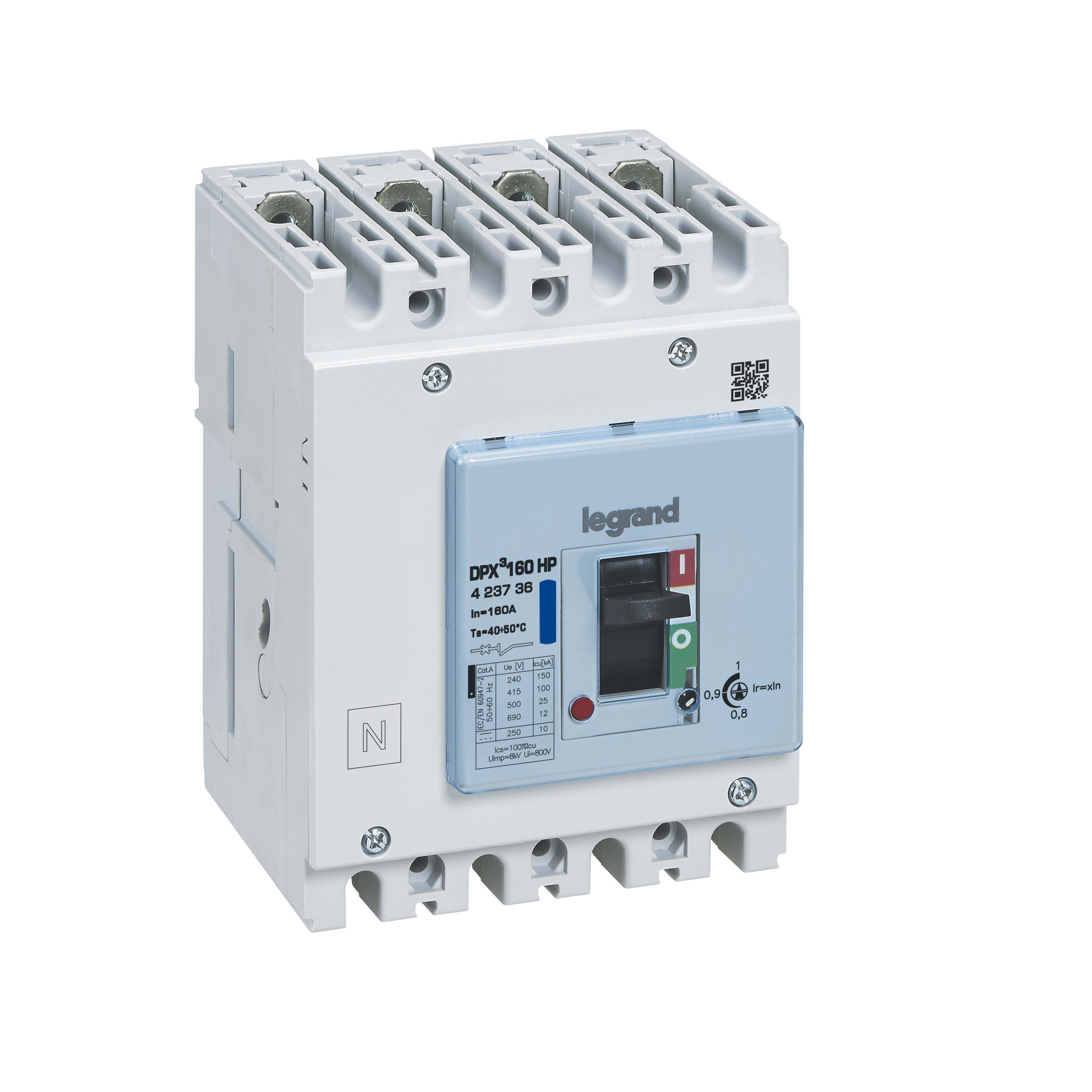 Legrand - DPX3 160HP - Disjoncteur magnéto-thermique 160A - 100kA - 4P