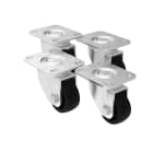 Legrand - Jeu de 4 roulettes dont 2 avec blocage possible pour Linkeo DC