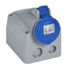 Legrand - Prise saillie fixe P17 IP44 16A - 200V~ à 250V~ - 2P+T