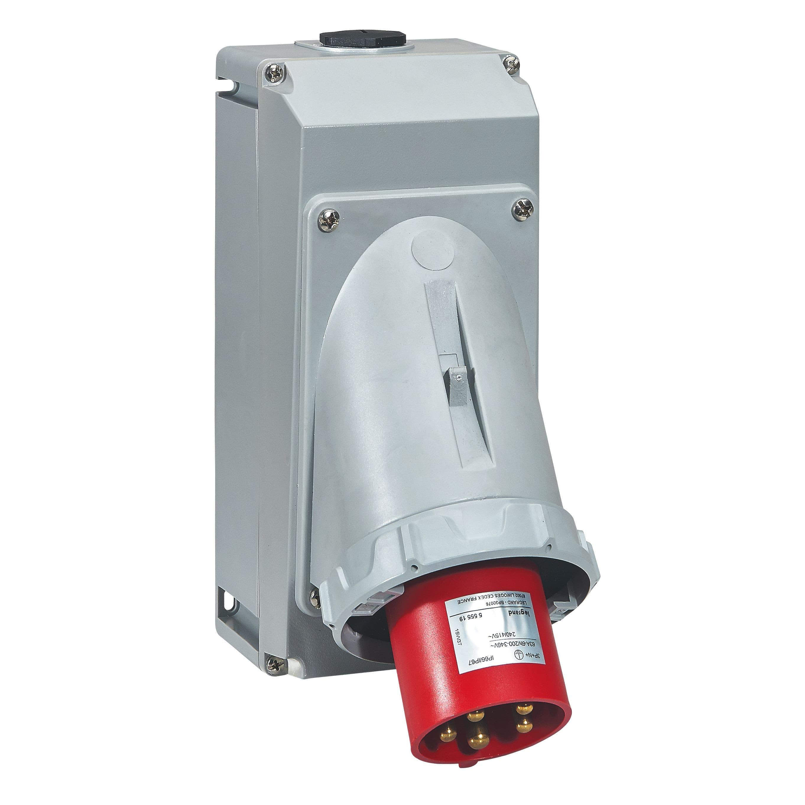Legrand - Fiche inclinée P17 IP66/67 63A - 380V~ à 415V~ - 3P+N+T