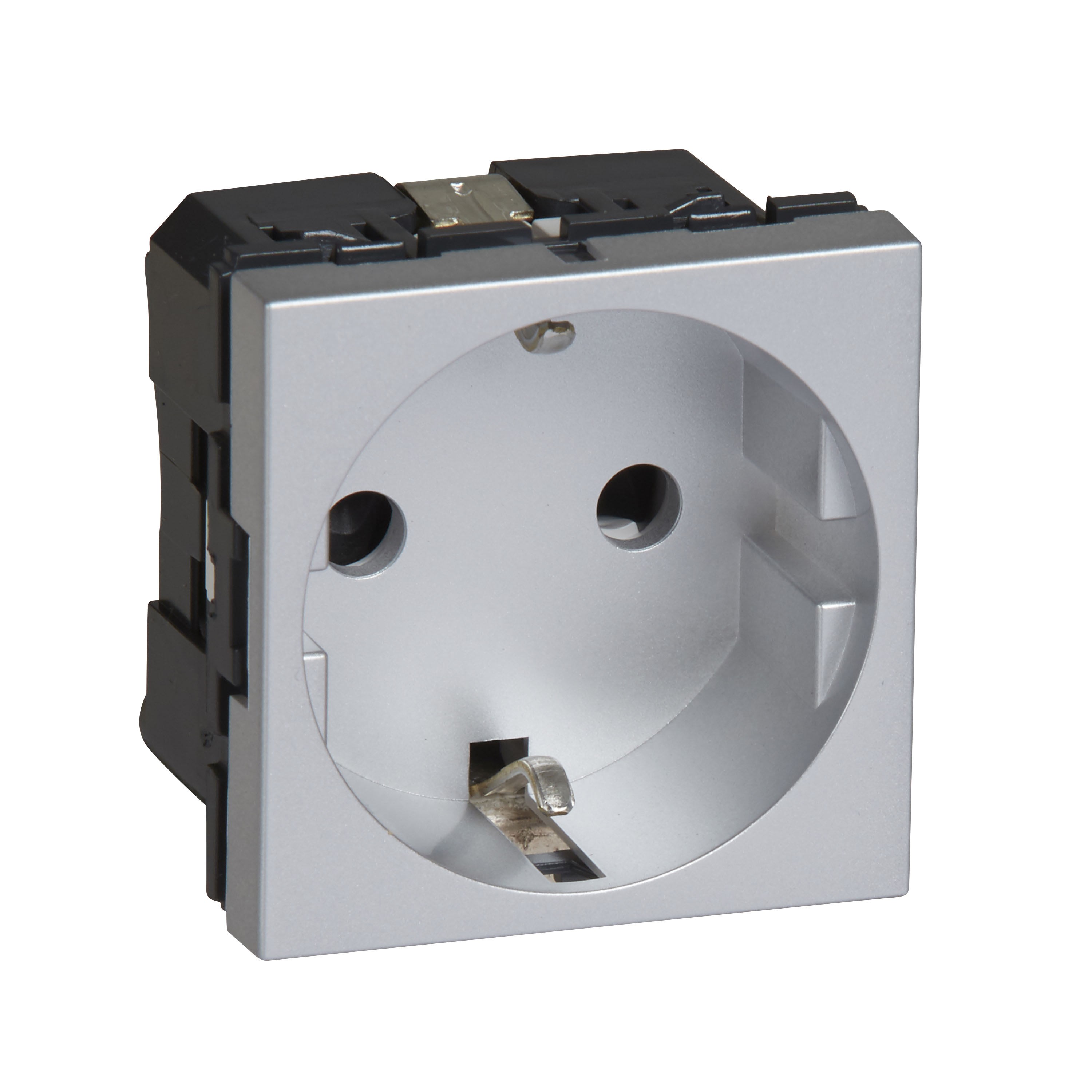 Legrand - PRISE DE COURANT 2P+T ECLIPSE 16A CARRE ARTEOR SOFT ALU