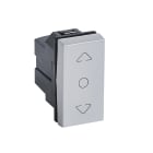 Legrand - INTERRUPTEUR VOLET ROULANT 1 MODULE CENTER OFF CARRE ARTEOR SOFT ALU