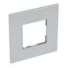Legrand - PLAQUE DE FINITION ARTEOR 2 MODULES CARRE 1 POSTE ARTEOR SOFT ALU