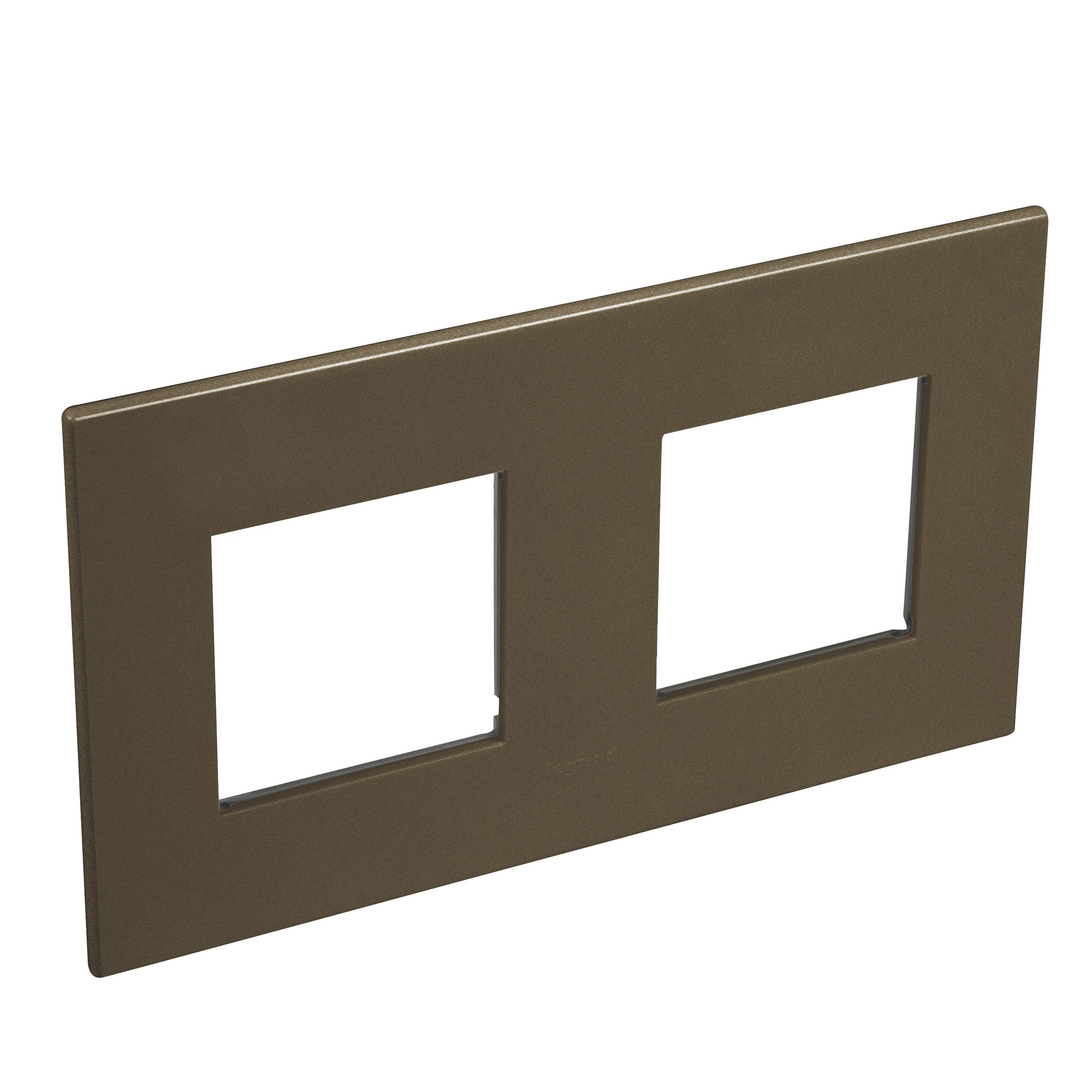 Legrand - PLAQUE DE FINITION ARTEOR 2X2 MODULES CARRE BRONZE SOMBRE