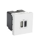 Legrand - ARTEOR CHARGEUR 2 MODULES 2 USB A+C 3A 15W BLANC