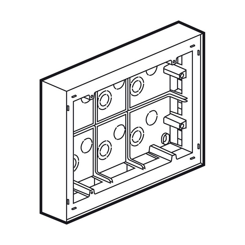 Legrand - SURFACE BOX 12 MODULES (2X6) INDE BS WHITE