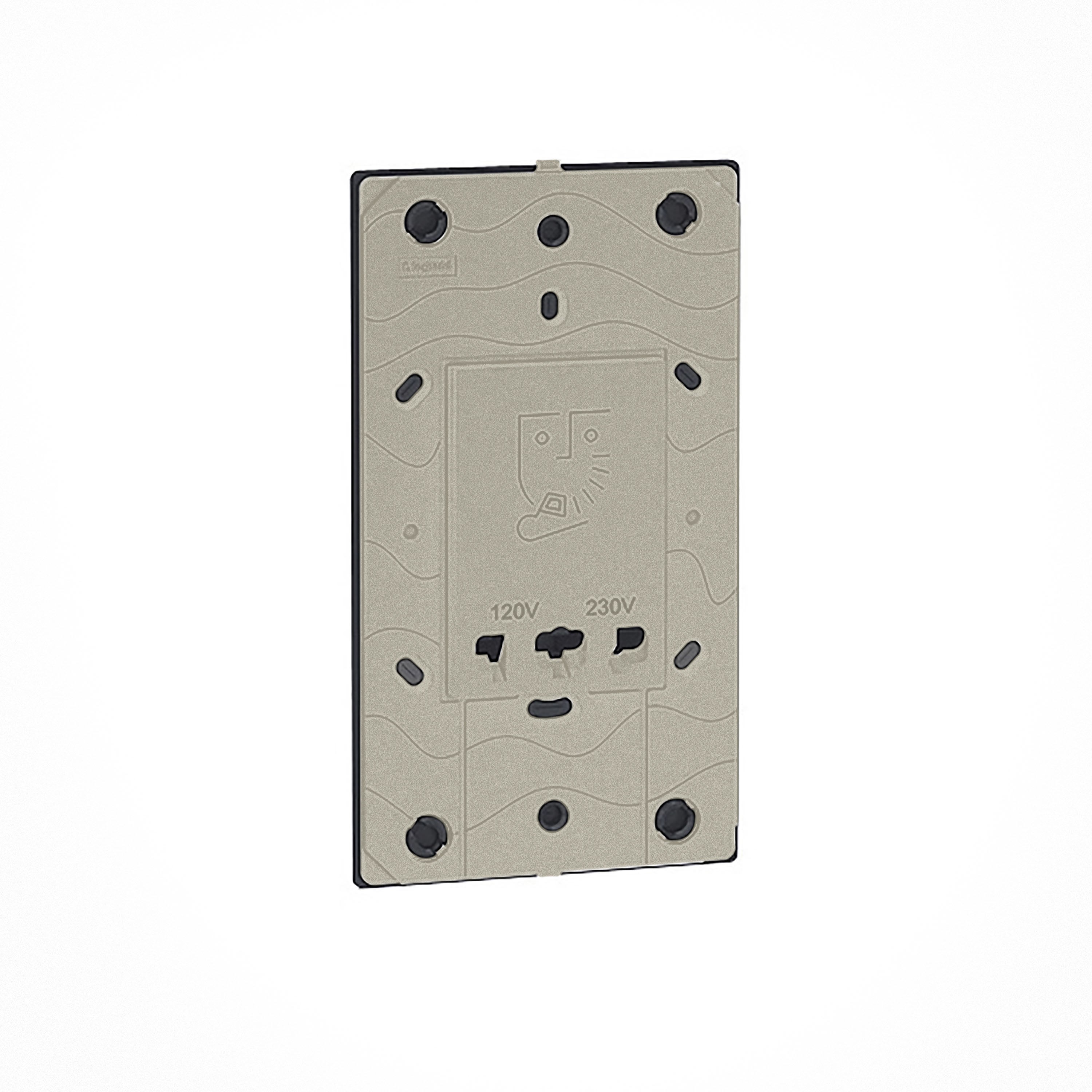 Legrand - SHAVER 230V / 120-230V WITH EARTH CONNECTOR CHAMPAGNE