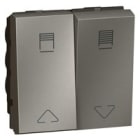 Legrand - DOUBLE SWITCH FOR ELECTRIC SHUTTER 2 MODULES ULES WITH ICONS SQ MAG.