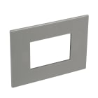 Legrand - PLAQUE DE FINITION ARTEOR 3 MODULES ITALIE ET US CARRE MAGNESIUM
