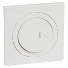 Legrand - Poussoir simple lumineux + cadenas dooxie IP44 6A 250V~ et plaque carrée blanche
