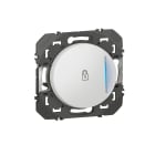 Legrand - Poussoir simple à voyant lumineux marquage cadenas dooxie 6A 250V~ blanc