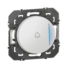 Legrand - Poussoir lumineux avec marquage sonnette dooxie à équiper d'un voyant - blanc