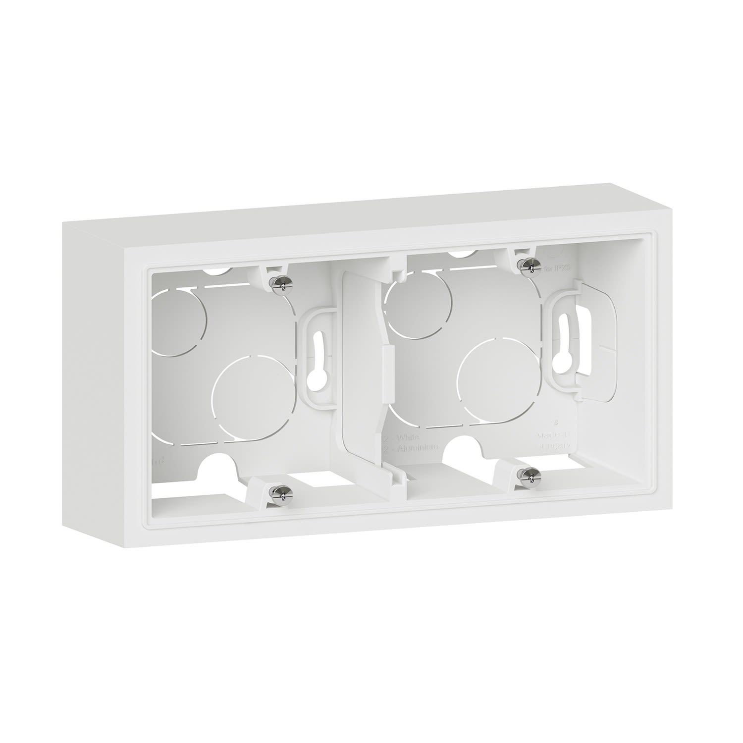 Legrand - Cadre saillie 2 postes dooxie finition blanc