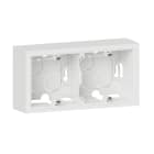 Legrand - Cadre saillie 2 postes dooxie finition blanc