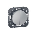 Legrand - Poussoir double dooxie 6A 250V~ finition alu