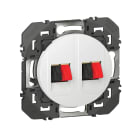 Legrand - Prise haut-parleur double dooxie finition blanc