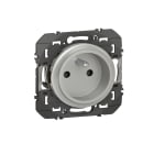 Legrand - Prise de courant easyréno 2P+T faible profondeur dooxie 16A finition alu