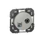 Legrand - Prise TV + RJ45 catégorie 6 STP compacte dooxie finition alu