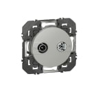 Legrand - Prise TV-R dooxie - finition alu - avec support