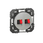 Legrand - Prise haut-parleur double dooxie finition alu