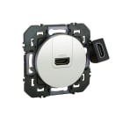 Legrand - Prise HDMI 2.0 Type A préconnectorisée dooxie finition alu