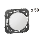 Legrand - Lot de 50 interrupteurs ou va-et-vient dooxie 10AX 250V~ finition blanc