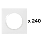 Legrand - Lot de 240 plaques carrées dooxie 1 poste finition blanc