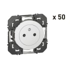 Legrand - Lot de 50 prises de courant 2P+T Surface dooxie 16A finition blanc
