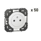 Legrand - Lot de 50 prises de courant 2P+T Surface dooxie 16A finition blanc