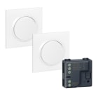 Legrand - Prêt à poser dooxie 2 commandes sans fil sans pile + 1 micromodule - blanc