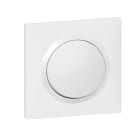 Legrand - Poussoir dooxie one 6A 250V~ avec plaque carrée blanche et griffes