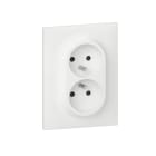 Legrand - Double prise 2P+T compacte monobloc easyréno dooxie one 16A complet avec griffes