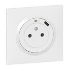 Legrand - Prise 2P+T Surface + Prise USB Type-C dooxie one livrée complet avec griffes