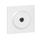 Legrand - Prise TV étoile blindée dooxie one livrée avec plaque carrée blanche et griffes