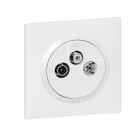 Legrand - Prise TV-R-SAT 1 câble dooxie one livré avec plaque carrée blanche et griffes