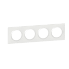 Legrand - Plaque carrée dooxie 4 postes finition Blanc