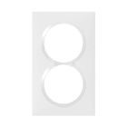 Legrand - Plaque carree speciale dooxie 2 postes avec entraxe 57mm finition blanc