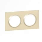Legrand - Plaque carrée dooxie 2 postes finition dune