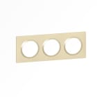 Legrand - Plaque carrée dooxie 3 postes finition dune