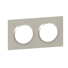 Legrand - Plaque carrée dooxie 2 postes finition plume