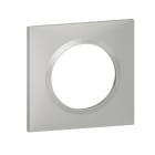 Legrand - Plaque carree dooxie 1 poste finition effet aluminium